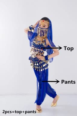 Children Belly Dancer Belt Pants Veil Accessories for Wings Kids Mask Bollywood Dress Girls Belly dance Costume Set 2-8Pieces