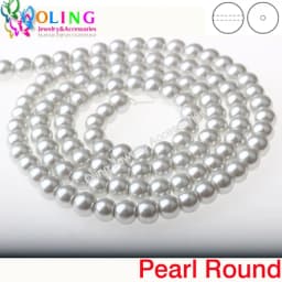 OlingArt 4MM/6MM/8MM 50PCS Round Multicolor Glass Imitation Pearl DIY Earrings Bracelet Necklace Jewelry Making