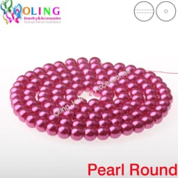OlingArt 4MM/6MM/8MM 50PCS Round Multicolor Glass Imitation Pearl DIY Earrings Bracelet Necklace Jewelry Making