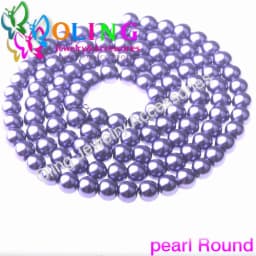 OlingArt 4MM/6MM/8MM 50PCS Round Multicolor Glass Imitation Pearl DIY Earrings Bracelet Necklace Jewelry Making