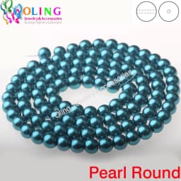 OlingArt 4MM/6MM/8MM 50PCS Round Multicolor Glass Imitation Pearl DIY Earrings Bracelet Necklace Jewelry Making