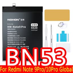 NOHON BN57 BM4J BM3L BM4E BM3M BM3E BN4A BN46 Battery For Xiaomi Mi 9T Pro 8 Lite 9 SE 11 POCO X3 NFC F1 Redmi Note 10 9 8 Pro 7