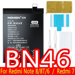 NOHON BN57 BM4J BM3L BM4E BM3M BM3E BN4A BN46 Battery For Xiaomi Mi 9T Pro 8 Lite 9 SE 11 POCO X3 NFC F1 Redmi Note 10 9 8 Pro 7