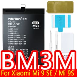 NOHON BN57 BM4J BM3L BM4E BM3M BM3E BN4A BN46 Battery For Xiaomi Mi 9T Pro 8 Lite 9 SE 11 POCO X3 NFC F1 Redmi Note 10 9 8 Pro 7