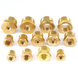 1/4" 3/8" 1/2" 3/4" NPT BSPT Male To Female Thread Brass Reducer Bushing Reducing Pipe Fitting Coupler Connector Adapter 229PSI