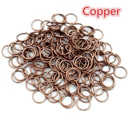 200pcs/Lot 3/4/5/6/7/8/10/12mm Metal DIY Jewelry Findings Open Single Loops Jump Rings & Split Ring for jewelry making