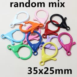 10pcs/lot Lock Shaped Snap Lobster Clasp Hooks Gold Silver Plated DIY Jewelry Making Findings for Keychain Neckalce Bracelet