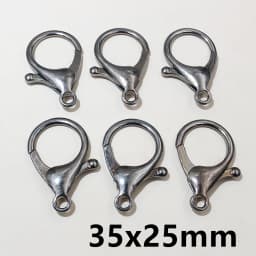 10pcs/lot Lock Shaped Snap Lobster Clasp Hooks Gold Silver Plated DIY Jewelry Making Findings for Keychain Neckalce Bracelet
