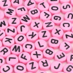 100/200/300/500PC Mixed White Letter Acrylic Beads Round Flat Alphabet Beads For Jewelry Making Handmade Diy Bracelet Necklace