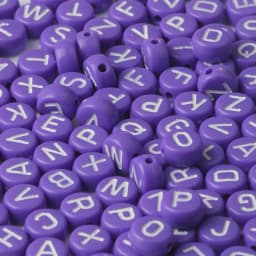 100/200/300/500PC Mixed White Letter Acrylic Beads Round Flat Alphabet Beads For Jewelry Making Handmade Diy Bracelet Necklace