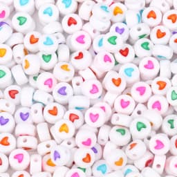 100/200/300/500PC Mixed White Letter Acrylic Beads Round Flat Alphabet Beads For Jewelry Making Handmade Diy Bracelet Necklace