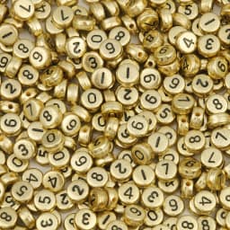 100/200/300/500PC Mixed White Letter Acrylic Beads Round Flat Alphabet Beads For Jewelry Making Handmade Diy Bracelet Necklace