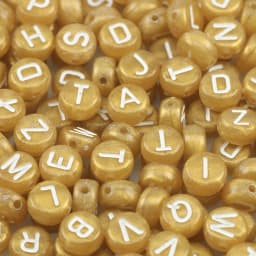 100/200/300/500PC Mixed White Letter Acrylic Beads Round Flat Alphabet Beads For Jewelry Making Handmade Diy Bracelet Necklace