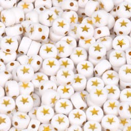 100/200/300/500PC Mixed White Letter Acrylic Beads Round Flat Alphabet Beads For Jewelry Making Handmade Diy Bracelet Necklace