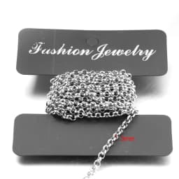 Semitree 2 Meters Stainless Steel BL Chains O Bulk Link Chain DIY Pendant Necklace Jewelry Findings Bracelets Making Accessories