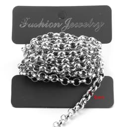 Semitree 2 Meters Stainless Steel BL Chains O Bulk Link Chain DIY Pendant Necklace Jewelry Findings Bracelets Making Accessories