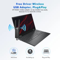 COMFAST 1200M MT7612U USB WiFi Dual Band 5G/ 2.4G Wifi Adapter Antenna Dongle LAN Adaptador Windows /Linux Desktop/Laptop/PC