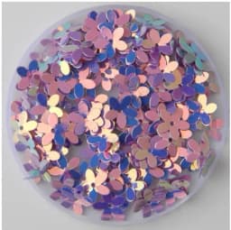 Matte White Transparent Crystal 10mm Five-finger Flower Sequins Paillettes Sewing Wedding Craft Women Garments Accessories 10g