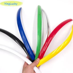 Yinglucky 32.8ft 10m Length 16mm /19mm Width Plastic T-Molding T Molding For Arcade MAME Game Machine Cabinet Chrome/ Black