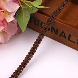 12mm Lace Trimming Ribbon Polyester Centipede Braided Lace Sewing Clothes Accessories Curve Lace DIY Craft Wedding Decor 2/5yard