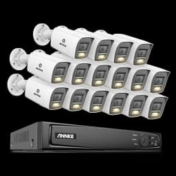 ANNKE 8CH 4K Ultra HD POE Network Video Security System 8MP H.265+ IP Camera Support Two Way Audio human & Vehicle Detection 4MM