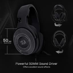 Redragon H350 RGB Wired Dynamic RGB Backlight Dynamic RGB Backlight Gaming Headset 50MM Drivers Over-Ear Headphones