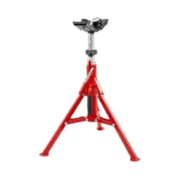 SucceBuy Pipe Holding Stand V-Head 1107A 1107C 1107 w/ 2/4 Ball Transfer Folding Tripod Pipeworking Supporting Clamped Tool