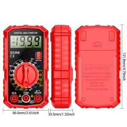 Digital Multimeter Voltage Resistance Meter LCD Voltage Current Detector High-Precision Multi-Function Tester Volt Amp Ohm Meter