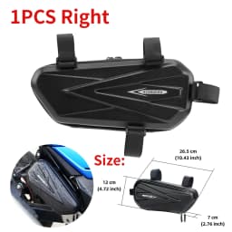 Motorcycle Side Bags Waterproof EVA Hard Shell Electric Bike Hanging Bag Mountain Bike Triangle Pouch Bag Motorcycle Saddle Bag
