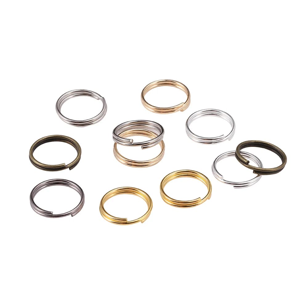 20-200Pcs/bag 4-25mm Open Jump Rings Double Loops Split Rings Connectors For Diy Jewelry Making Findings Accessories Supplies