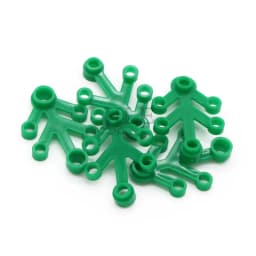 50pcs Moc Plant Leaves 4x3 with 6 Hole 2423 Tree Leaf Garden View DIY Building Blocks Bricks Compatible House Assembles Toys