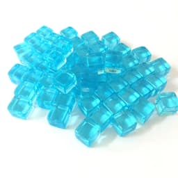 50Pcs/Set 25Colors 8mm Cube Clear Solid Transparent Square Colorful Crystal Dice Chess Piece Right Angle Sieve For Puzzle Game