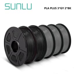 SUNLU PLA PLUS 3D Printer Filament Colorful 5KG 1KG A Roll 1.75MM Tolerances +/-0.02MM Filament Fast Shipping From EU / US /RU