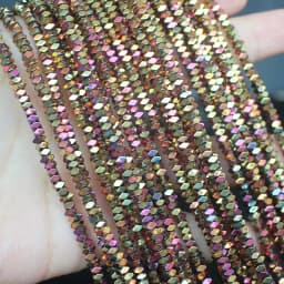 Natural Hematite Shining Facted Rectangler 2X1/2X3/2X4mm Loose beads, For DIY Necklace Bracelat Jewelry Making