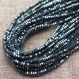 Natural Hematite Shining Facted Rectangler 2X1/2X3/2X4mm Loose beads, For DIY Necklace Bracelat Jewelry Making
