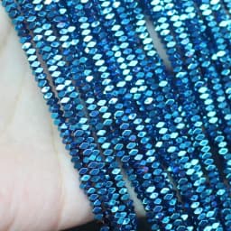 Natural Hematite Shining Facted Rectangler 2X1/2X3/2X4mm Loose beads, For DIY Necklace Bracelat Jewelry Making