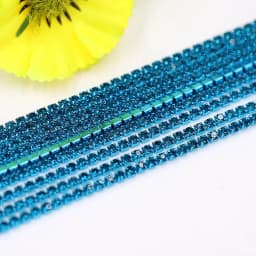 Crystal glass Rhinestone Chain with Colorful bottom sew on stone Cup Chain Gule on Rhinestone Trim DIY Accessories