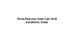 70mai Rearview Dash Cam S410 9.35" Mirror Display Front 2K Rear 1080P F1.55 Aperture Supercapacitor 24/7 Protection 70mai S410