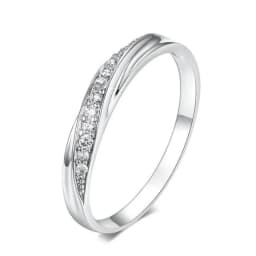 Huitan 2020 NEW Fashion Wedding Ring For Women Micro Paved Cubiz Zircon Finger Rings Female Engagement Jewelry Accessories