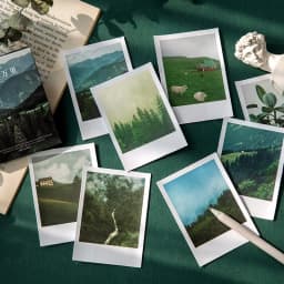 JIANWU 30 sheets Romantic Scenery Series Stickers Cool World Sky Forest Planet DIY Journal Sticker Stationery School Supplies