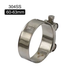 Sclmotos-Universal 26-63mm Stainless Steel Motorcycle Exhaust Hose Clamp Clip For Honda For Suzuki Slip-on Muffler Silencers