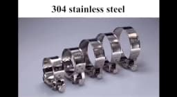 Sclmotos-Universal 26-63mm Stainless Steel Motorcycle Exhaust Hose Clamp Clip For Honda For Suzuki Slip-on Muffler Silencers