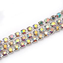 1Yard 10Yards/roll SS6-SS16 Glitter Crystal Rhinestone Chain Sew-On Glue-On For Clothes DIY Garment Accessories trim Cup Chain