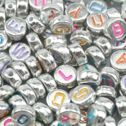 100/200/300/500pc Mixed English Round Square Letter Beads Heart Alphabet Beads Acrylic Beads for Jewelry Making DIY Accessories