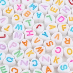 100/200/300/500pc Mixed English Round Square Letter Beads Heart Alphabet Beads Acrylic Beads for Jewelry Making DIY Accessories