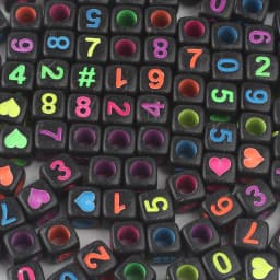 100/200/300/500pc Mixed English Round Square Letter Beads Heart Alphabet Beads Acrylic Beads for Jewelry Making DIY Accessories