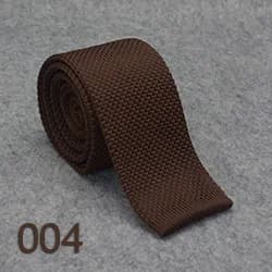 HUISHI Slim Fashion Knitted Ties for Men 5.5 cm Solid Black White Gray Blue Burgundy Knitted Tie