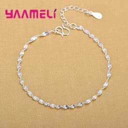 Trendy Women Foot Chains Adjustable Mujer Charm 925 Sterling Silver Anklets Bohemia Jewelry Summer Holiday Design
