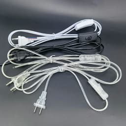 1.8m AC Power Supply Cord On-Off Switch Two-Pin Extension Cords Cable Type Adapter Line For LED Light Lamp EU US Plug