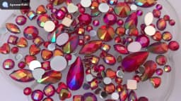 18g Mixed Bag About 300pcs Crystal Clear AB 3D Nail Art Rhinestones DIY Non Hotfix Flatback Acrylic Stones For Face Decorations